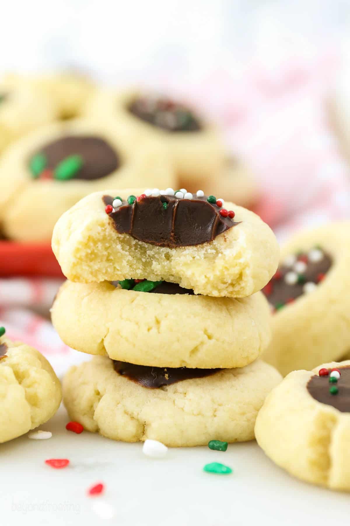 Chocolate Thumbprint Cookies