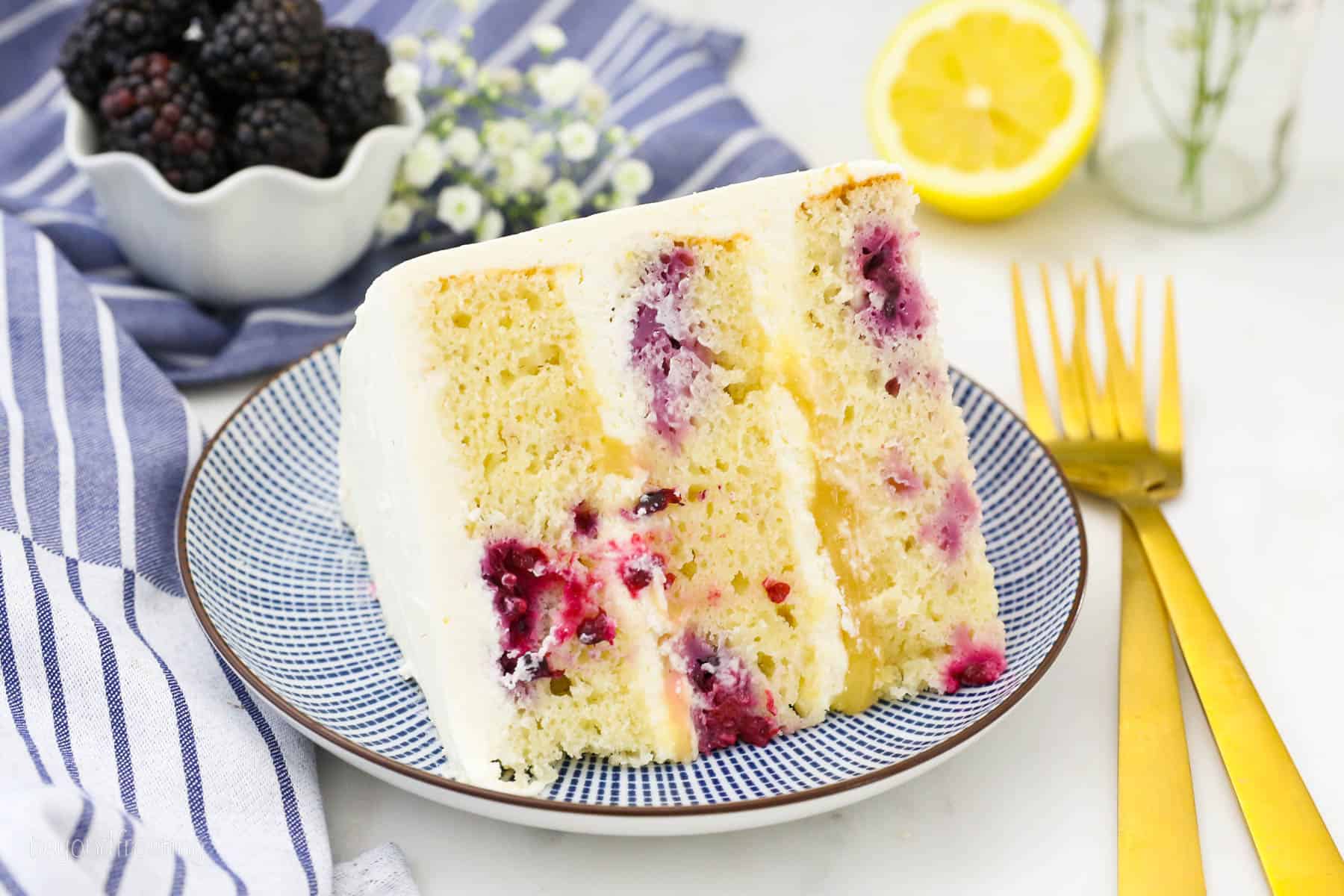 Lemon Blackberry Cake
