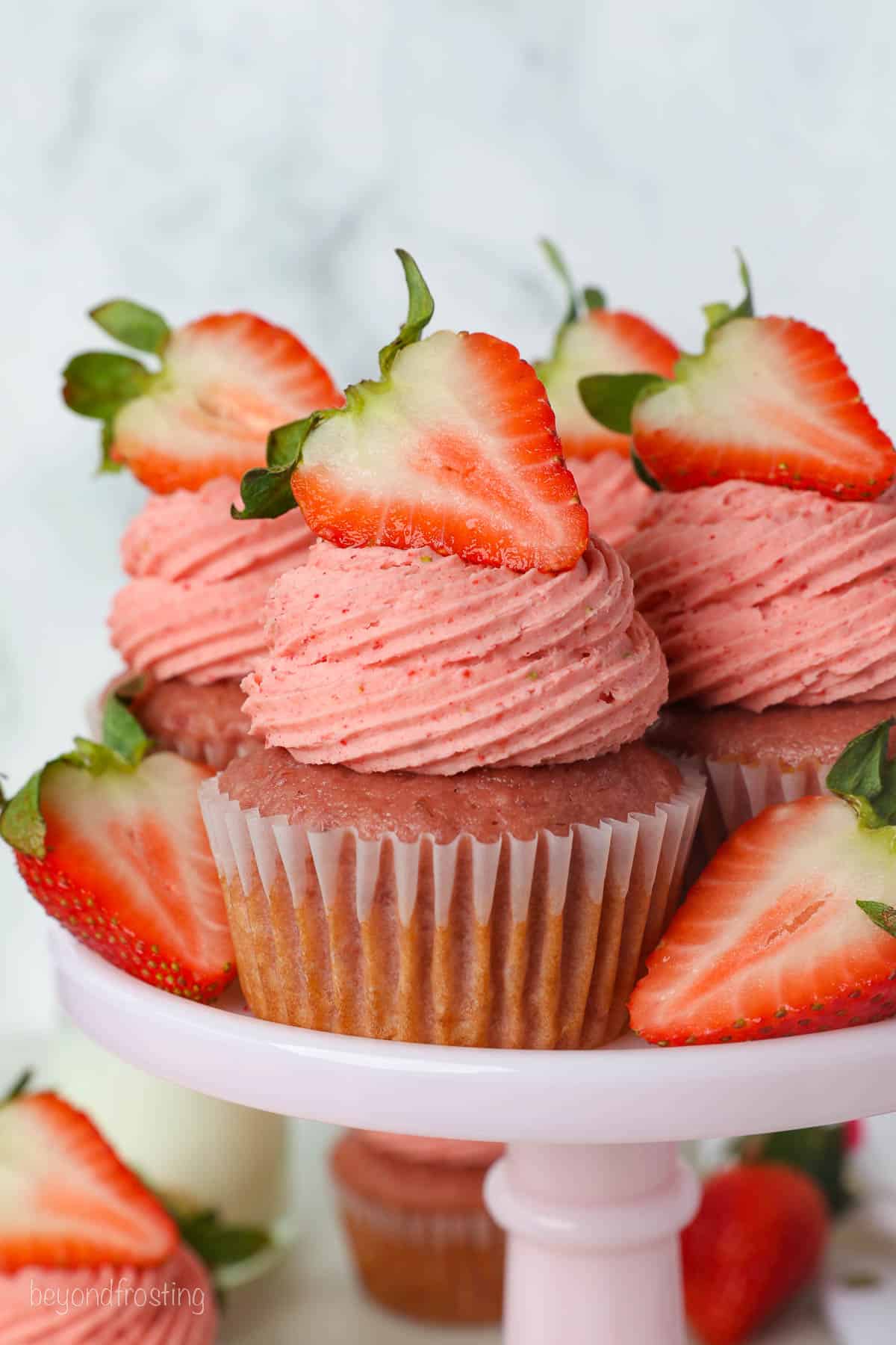 Strawberry Cupcakes with Strawberry Frosting