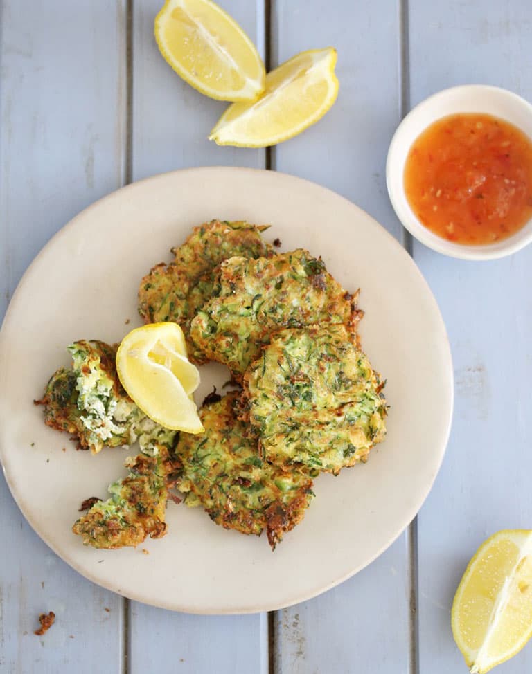 Courgette, Herb & Goat’s Cheese Fritters