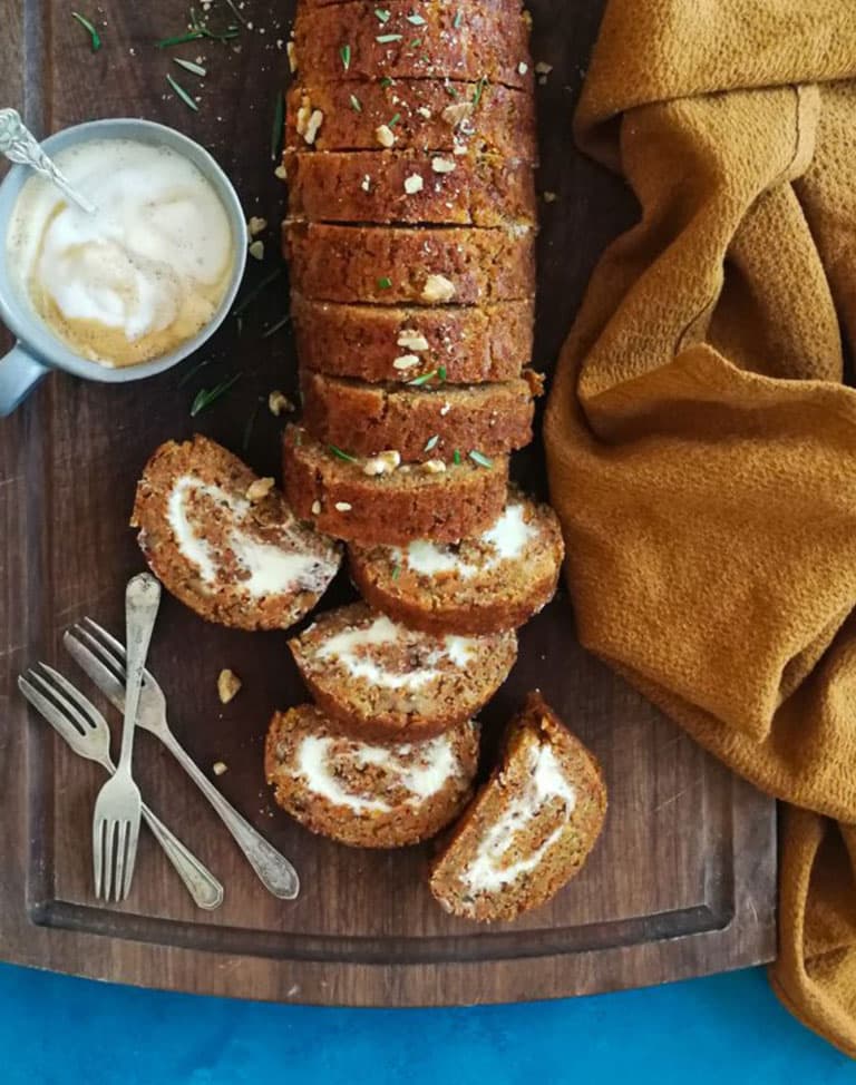 Carrot Cake Swiss Roll