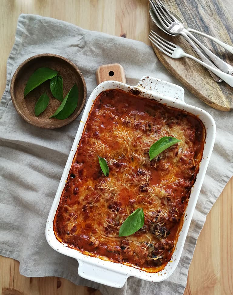 Cheesy Aubergine Bake
