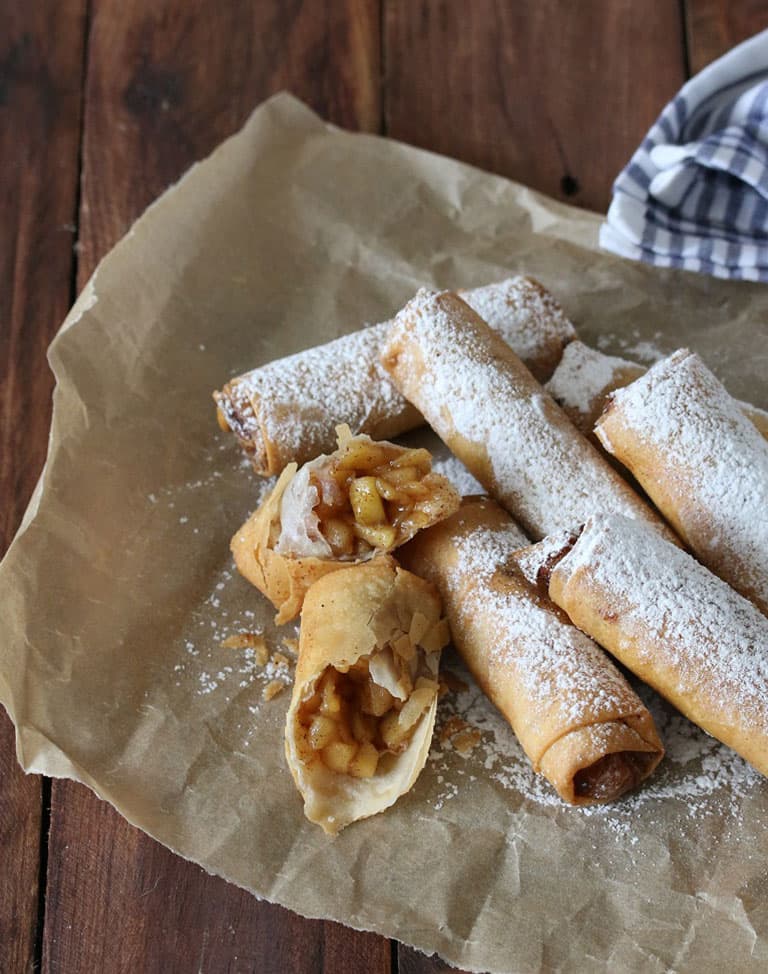 Apple Pie Spring Rolls