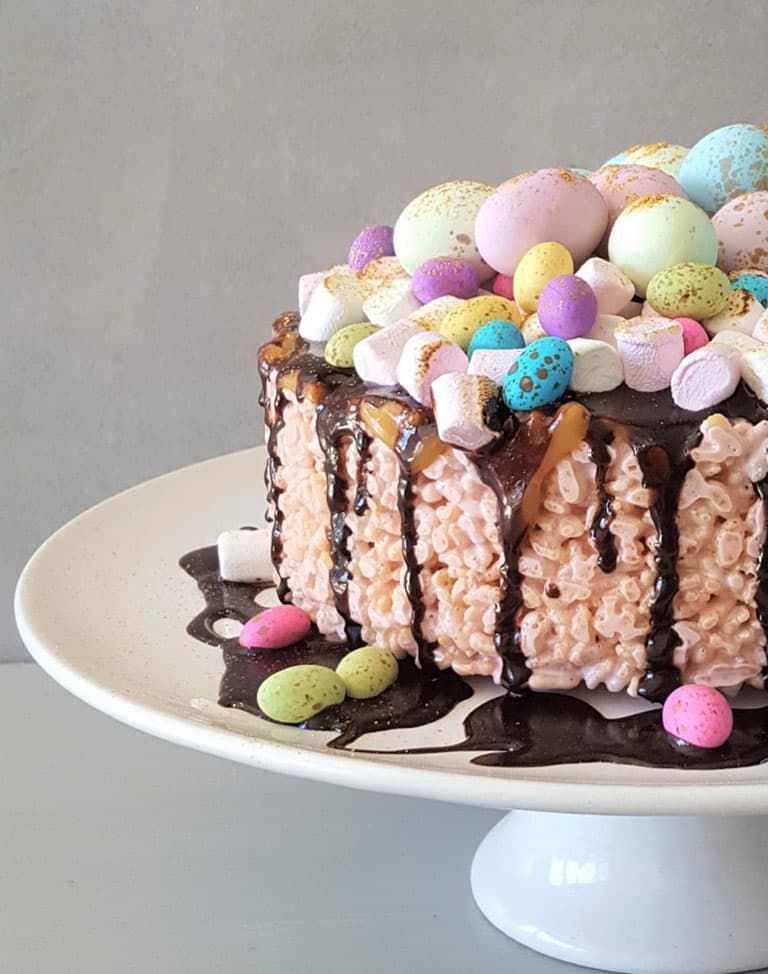 Ultimate Rice Crispy Marshmallow Cake