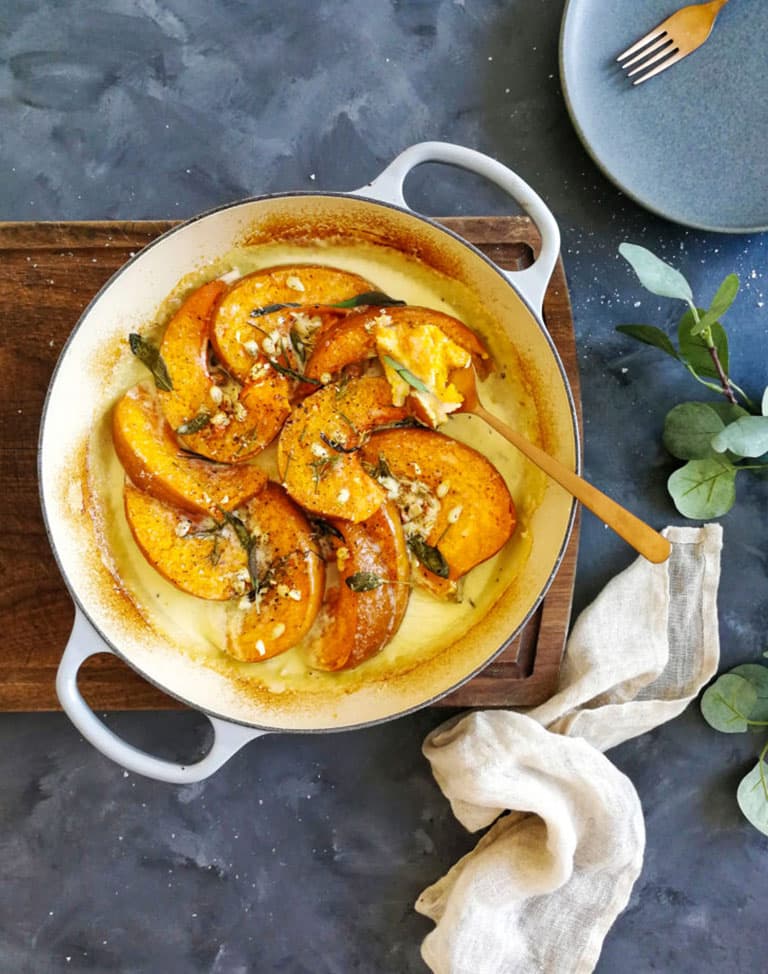 Creamy Pumpkin, Parmesan & Herb Bake