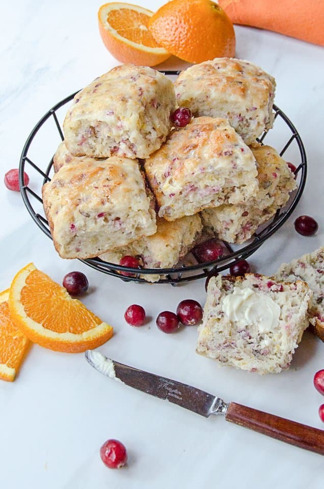 Cranberry Orange Buttermilk Biscuits