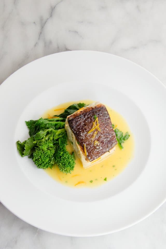 Halibut with Orange Butter
