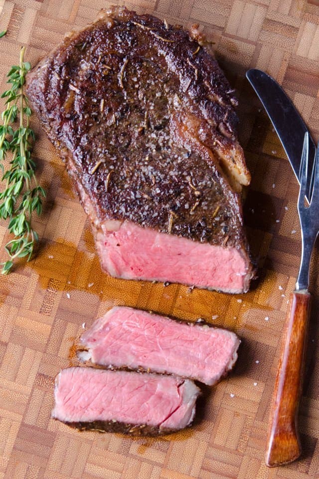 Herb and Spice-Rubbed Rib Eye Steaks