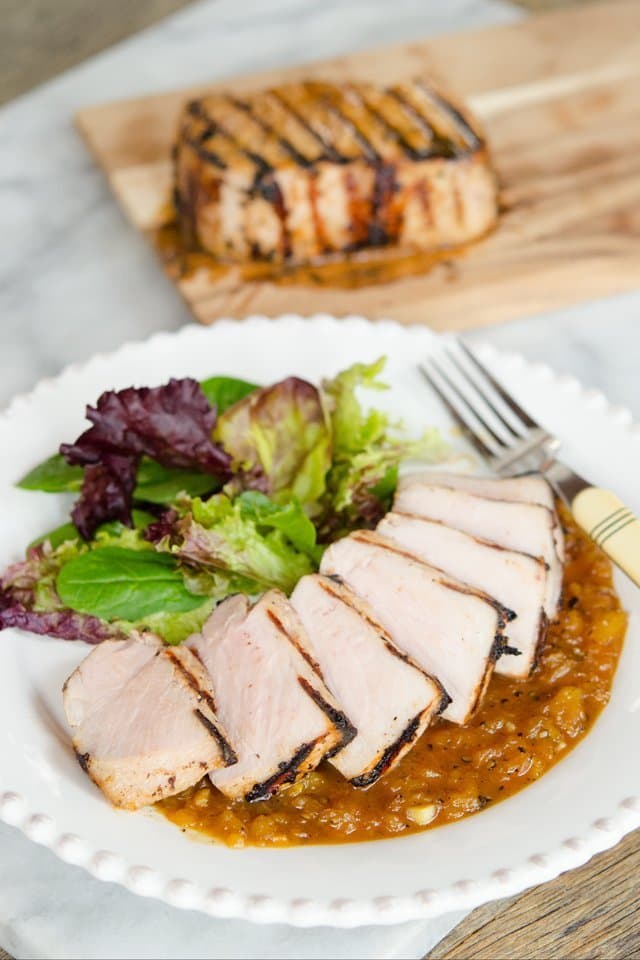 Pineapple Soy Glazed Pork Chops