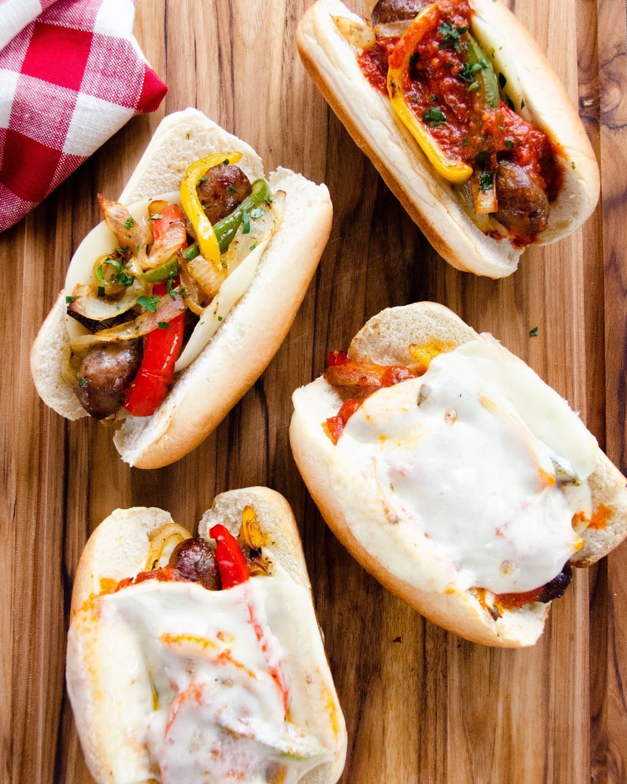 Air-Fried Sausage Sandwiches