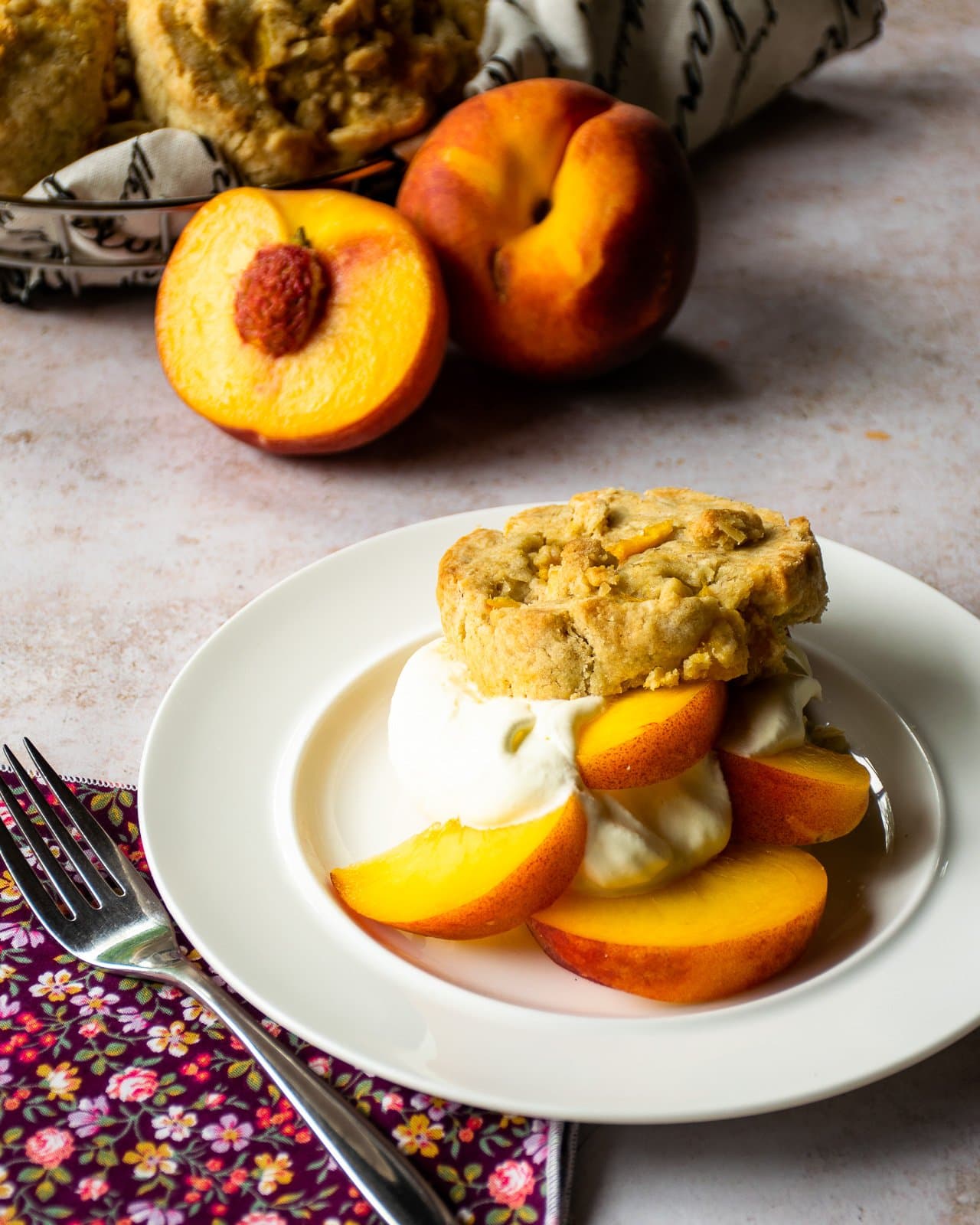 Peaches and Cream Scones