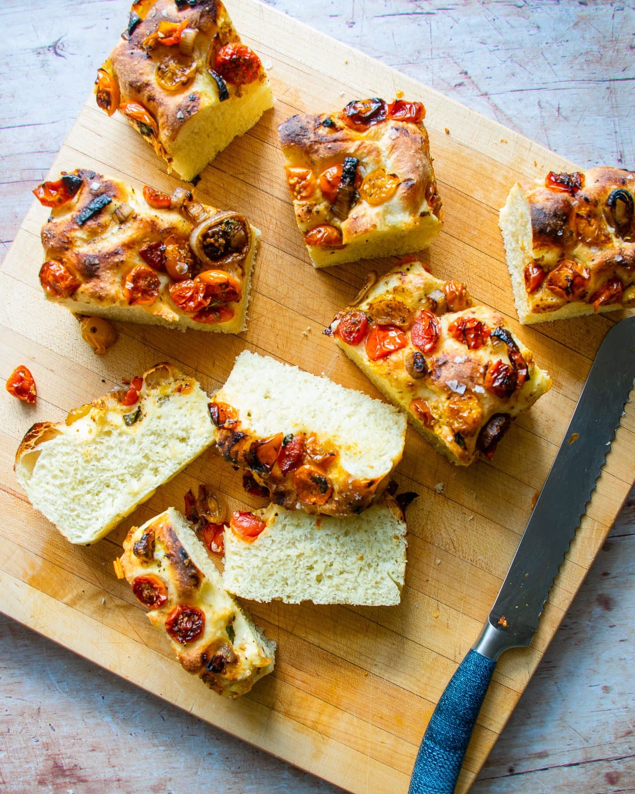 Roasted Cherry Tomato Focaccia Bread