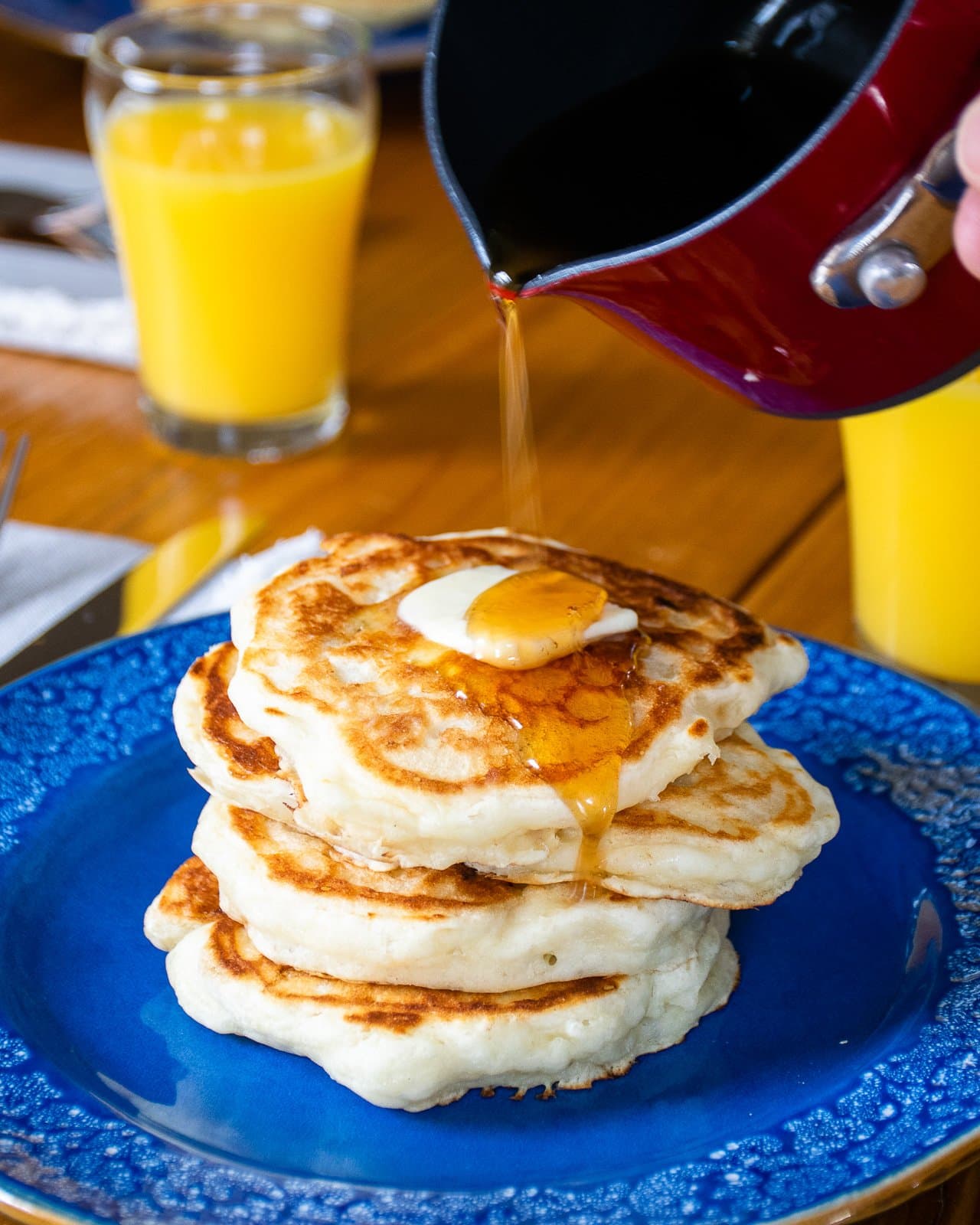 Sourdough Buttermilk Banana Pancakes