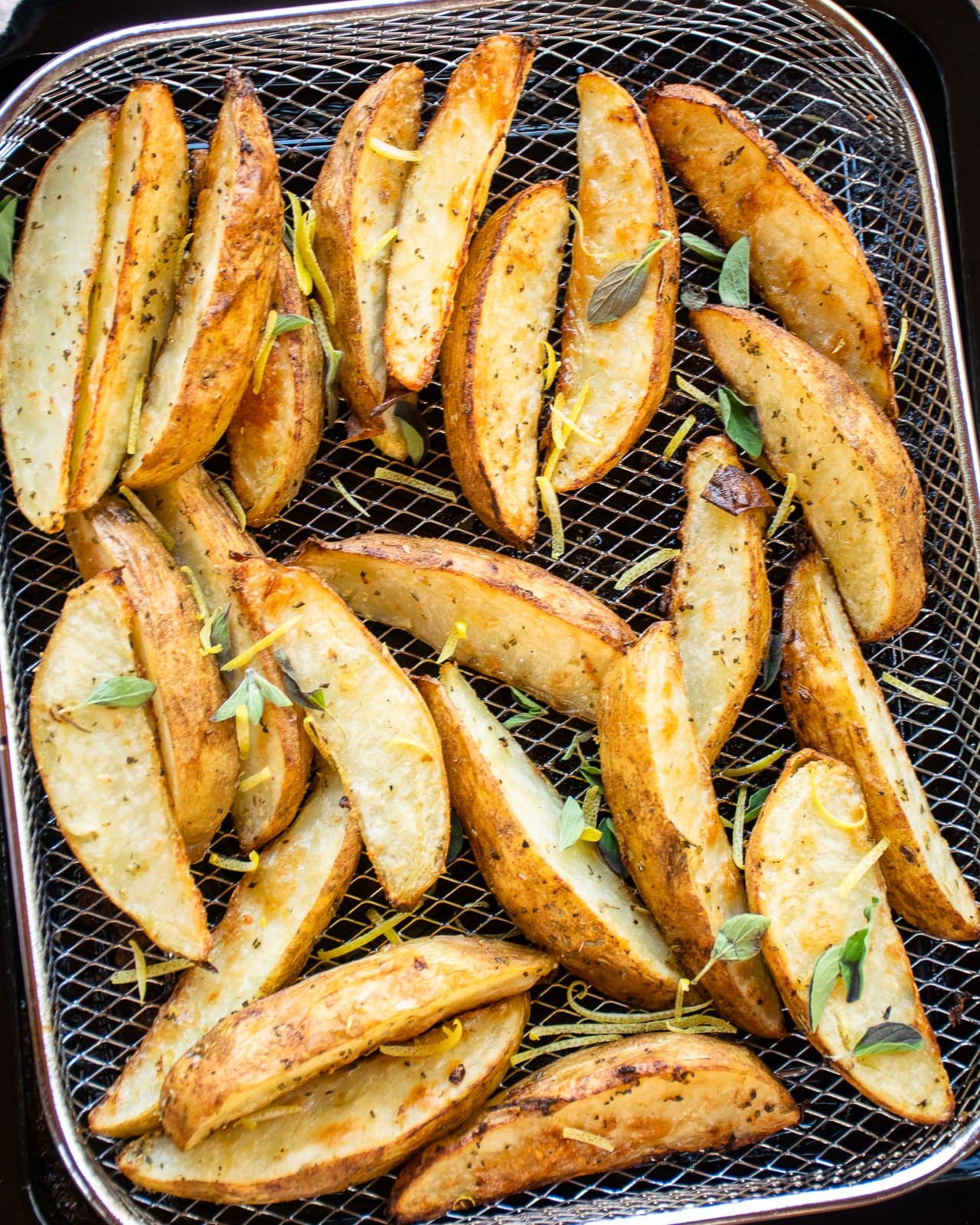 Greek Potato Wedges - Air Fryer Version