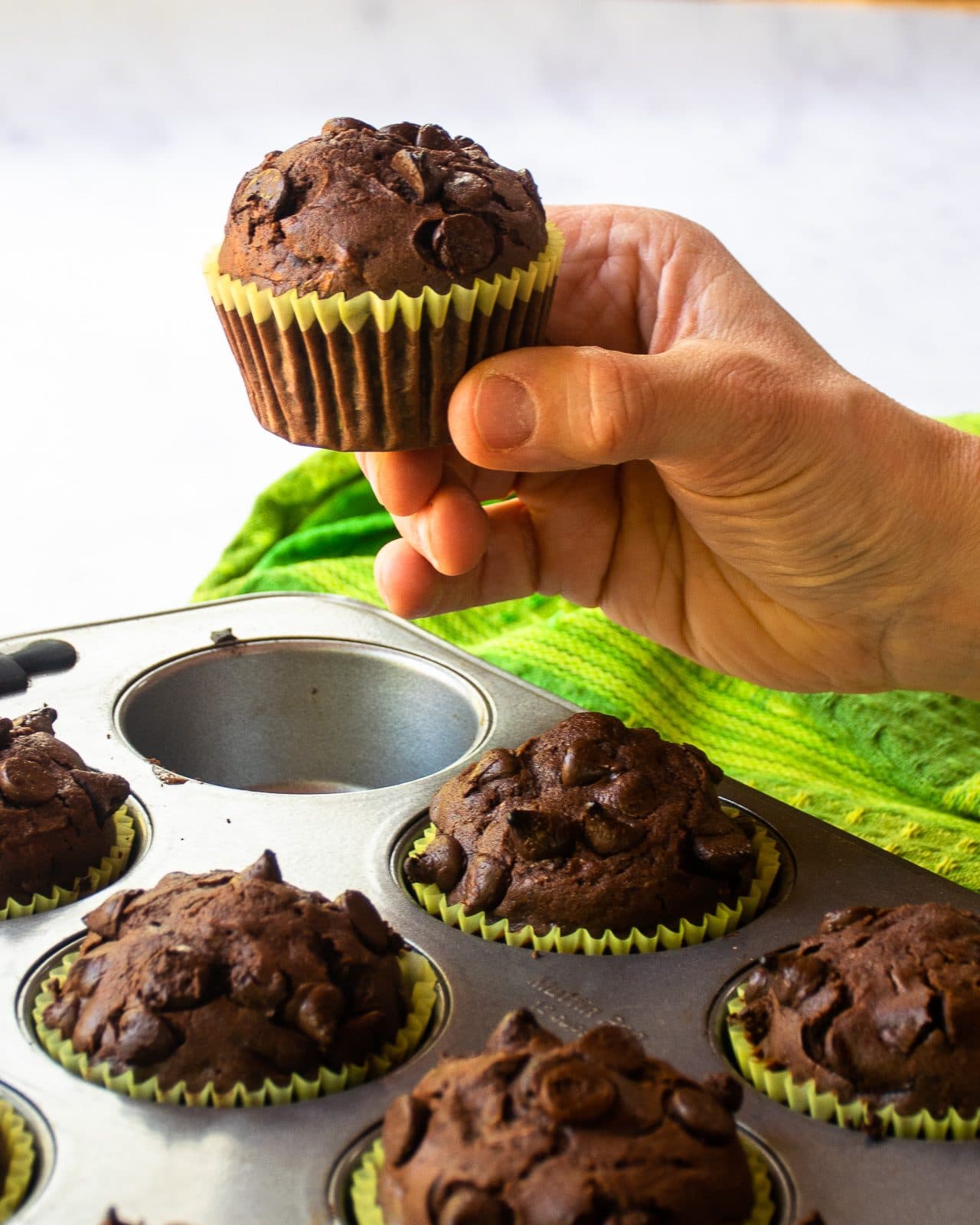 Chocolate Zucchini Muffins