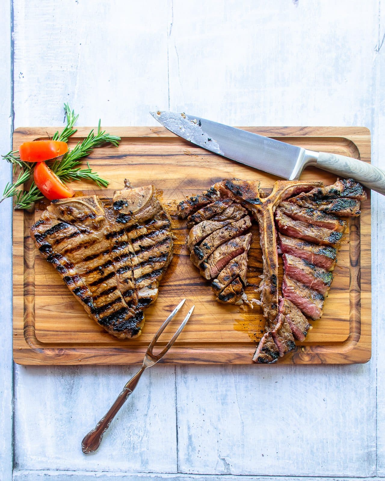 Whiskey Marinated T-Bone Steak