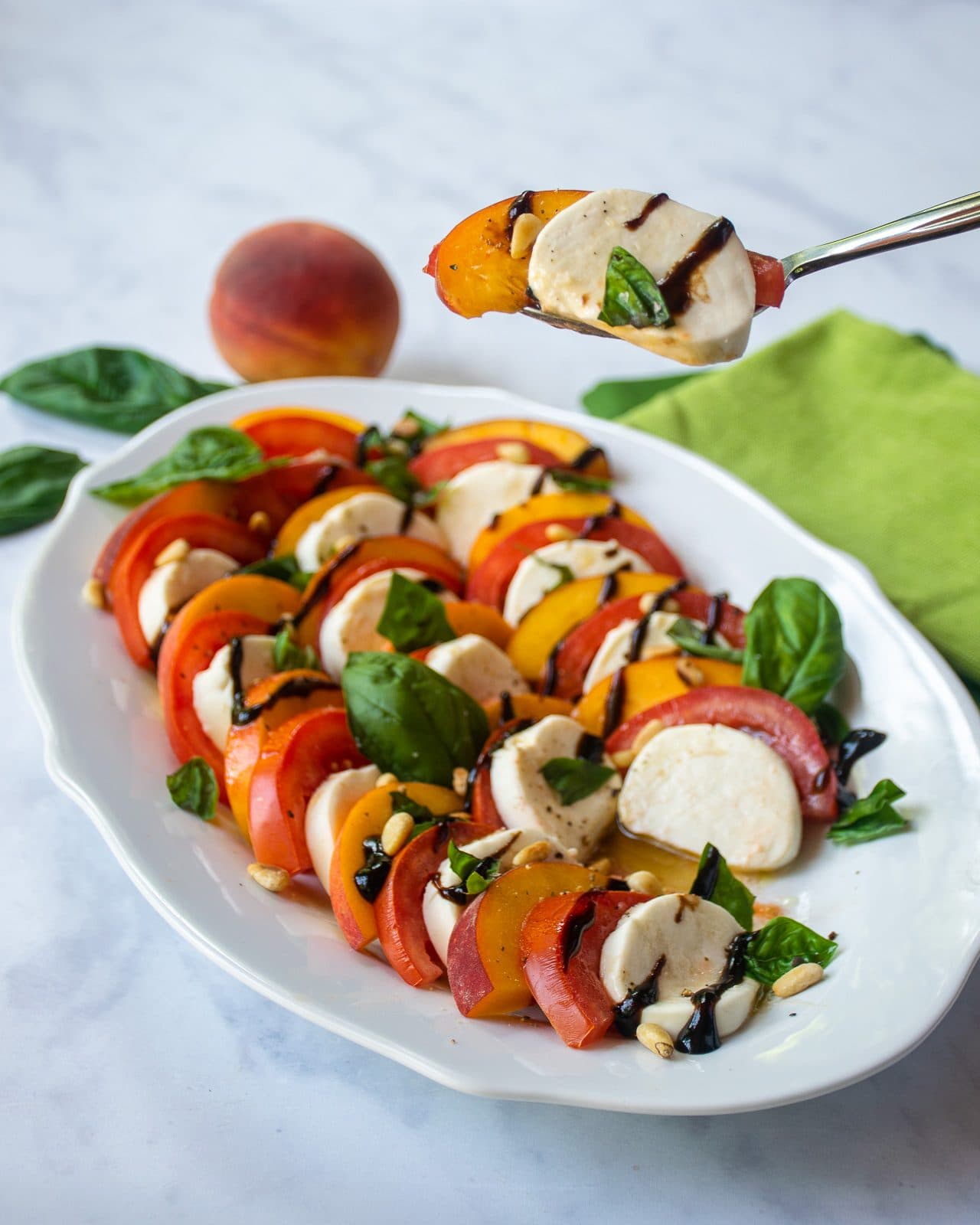 Peach Caprese Salad