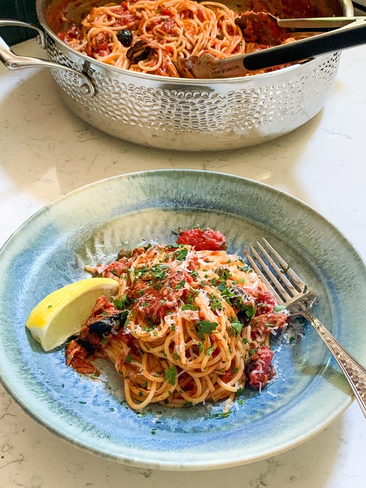Spaghetti Tuna Puttanesca