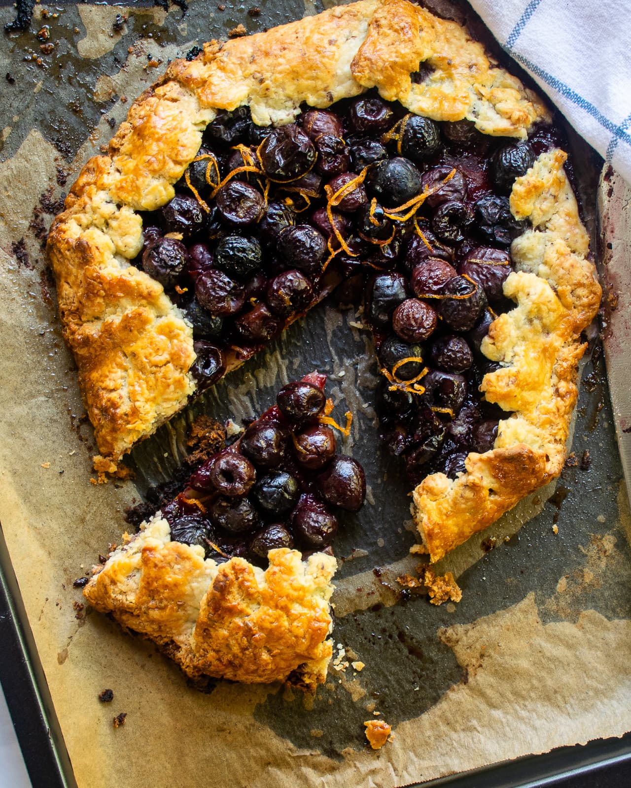 Cherry Galette with Almond Pastry Crust