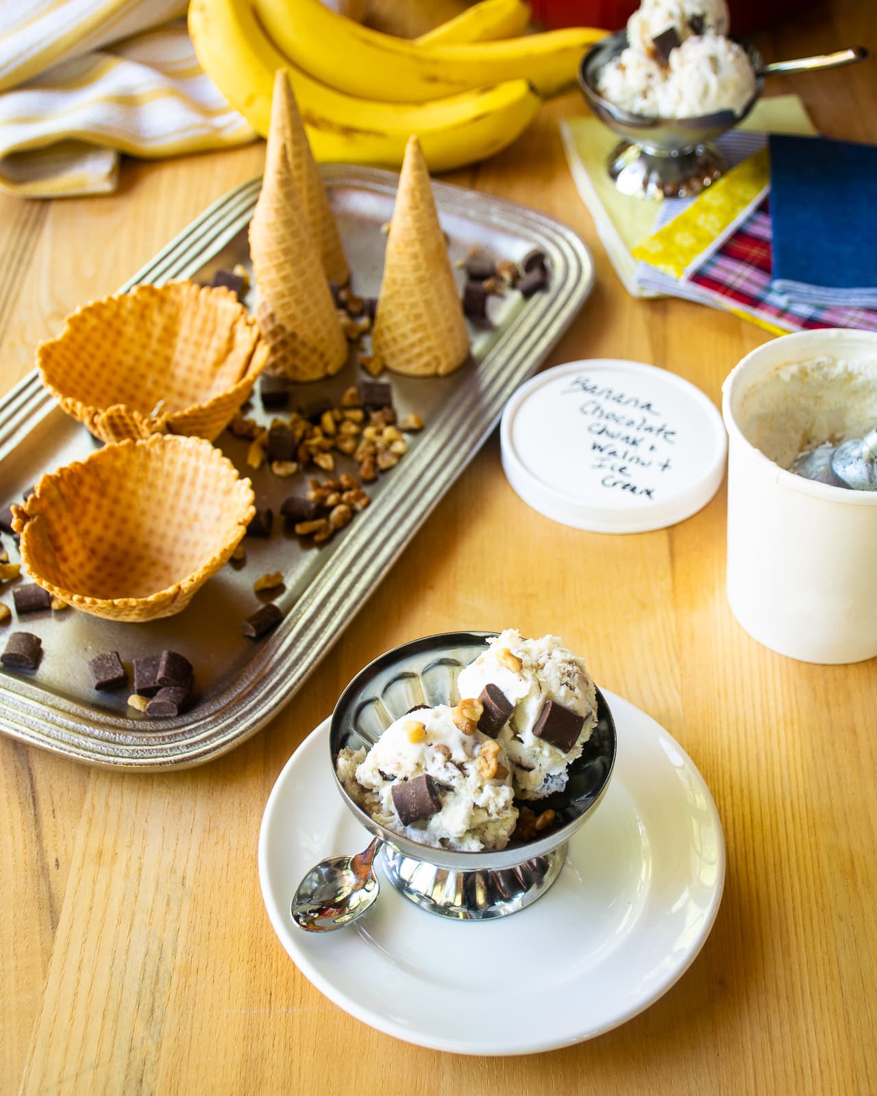 Banana Chocolate Chunk & Walnut Ice Cream