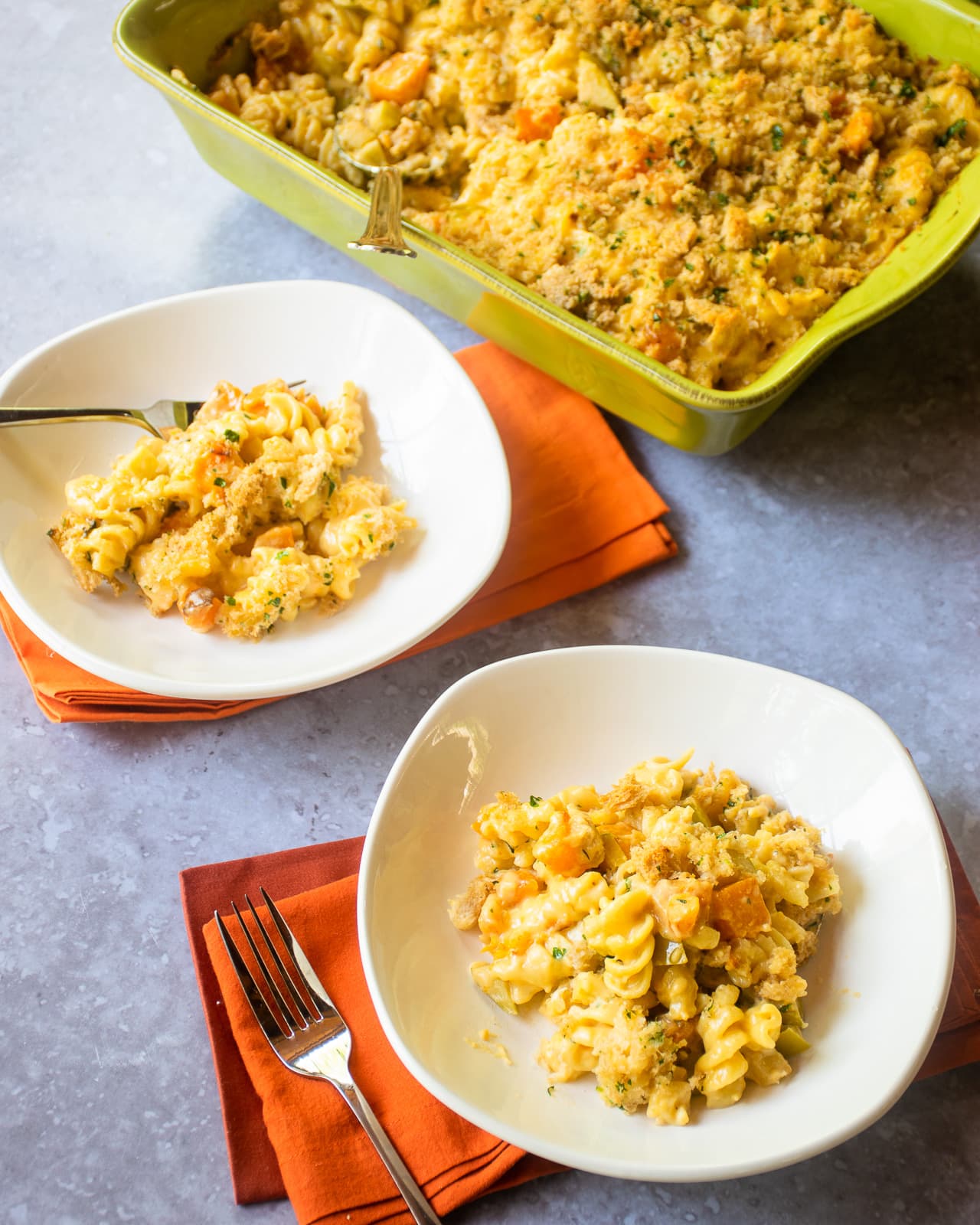 Butternut Squash & Green Apple Mac and Cheese
