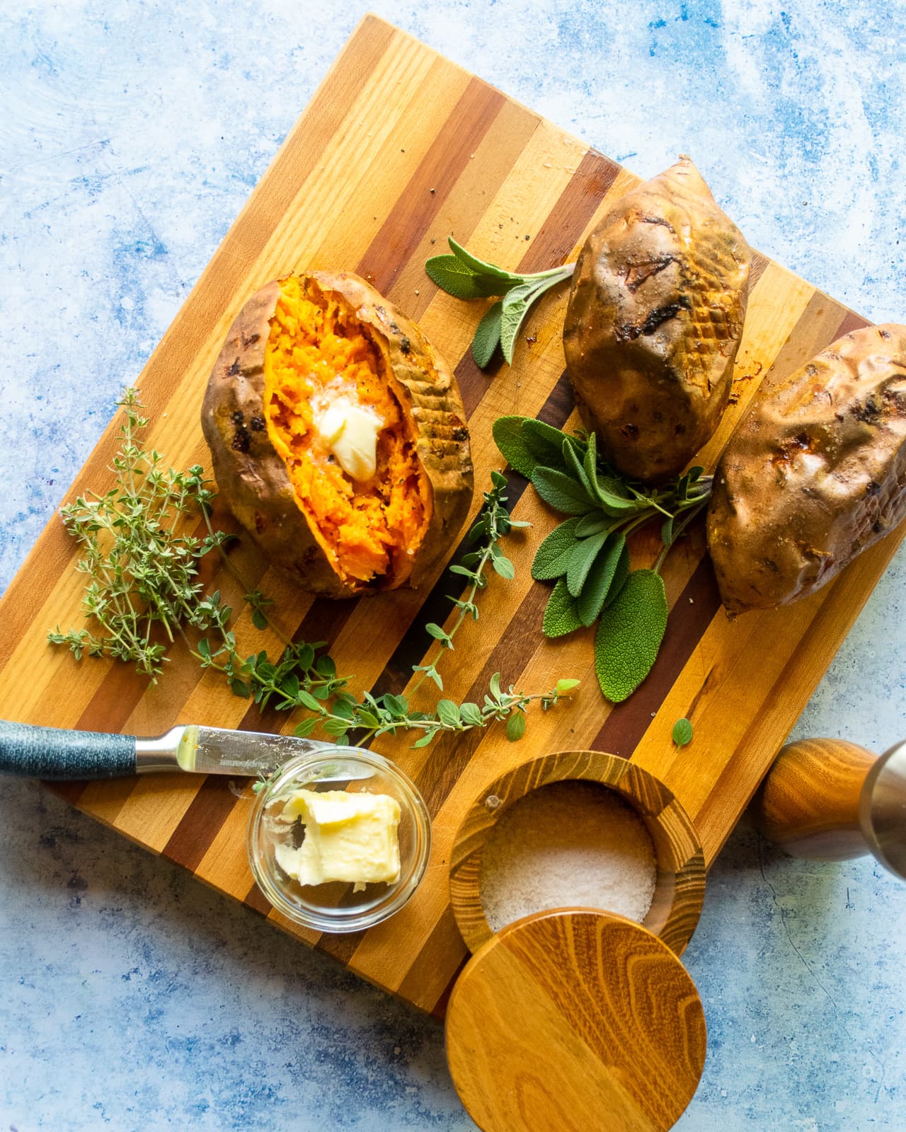 Air Fryer Baked Sweet Potatoes