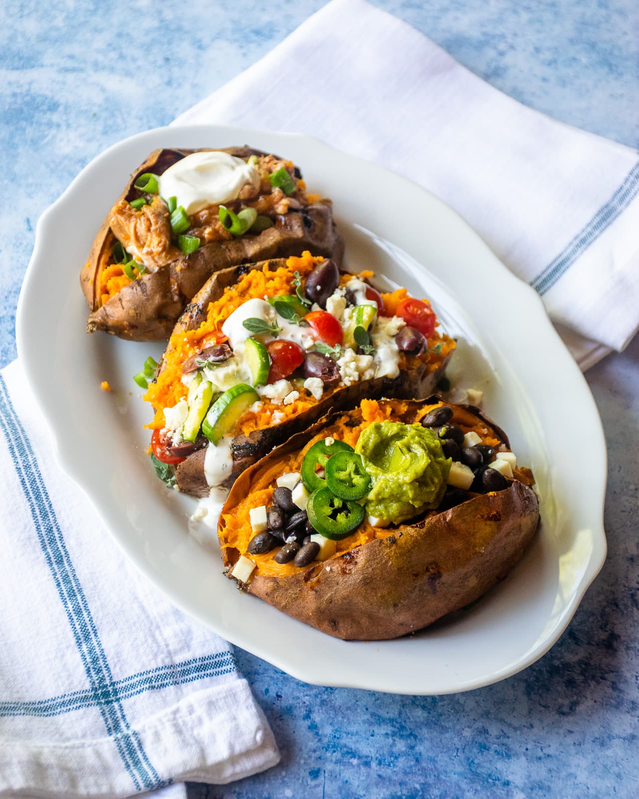Stuffed Baked Sweet Potatoes