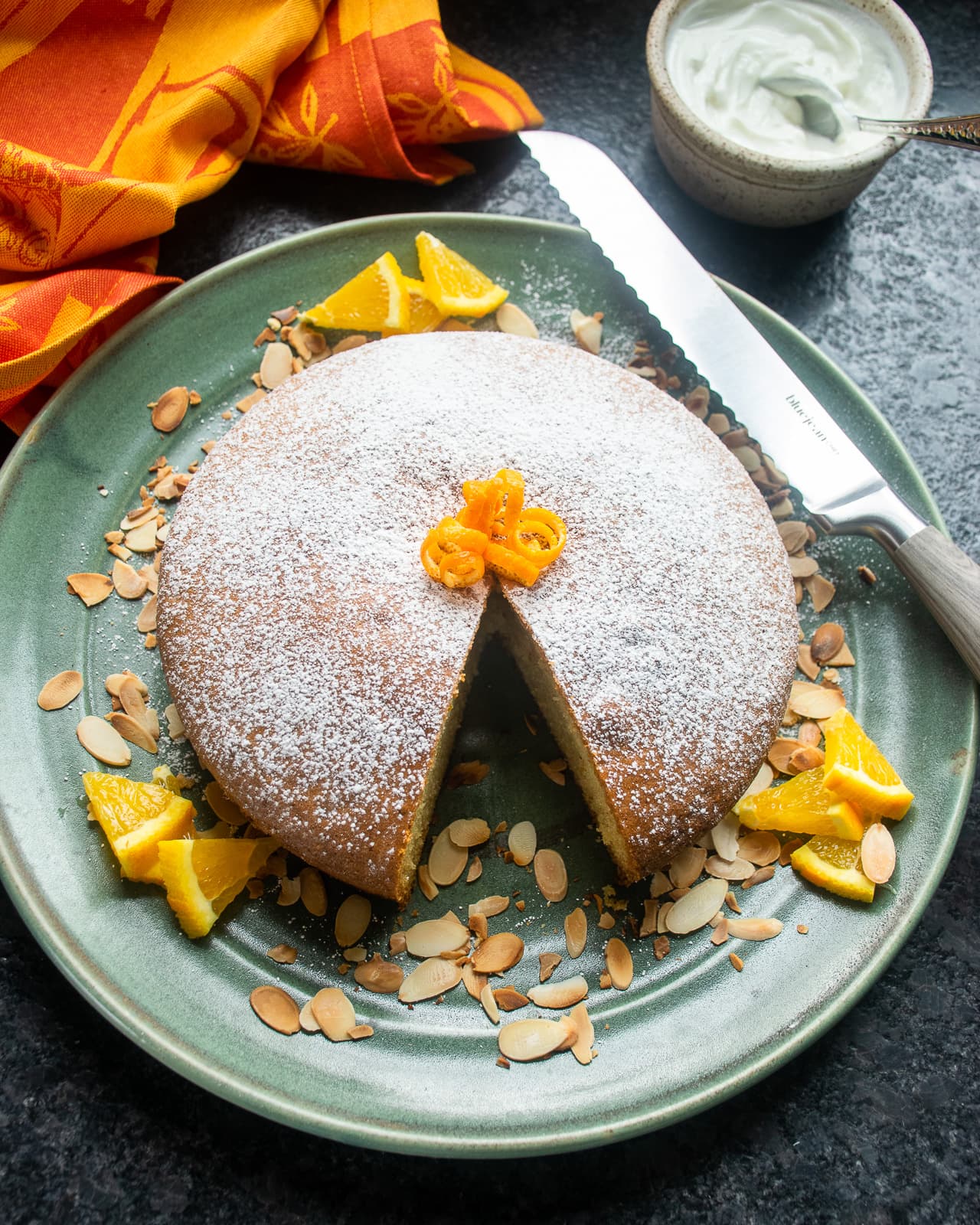 Orange Almond Olive Oil Cake