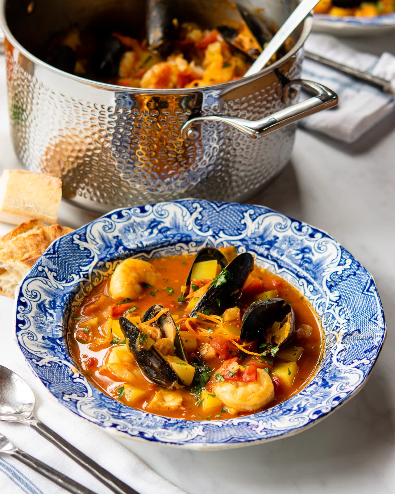 Seafood Stew with Fennel, Tomatoes and Potatoes