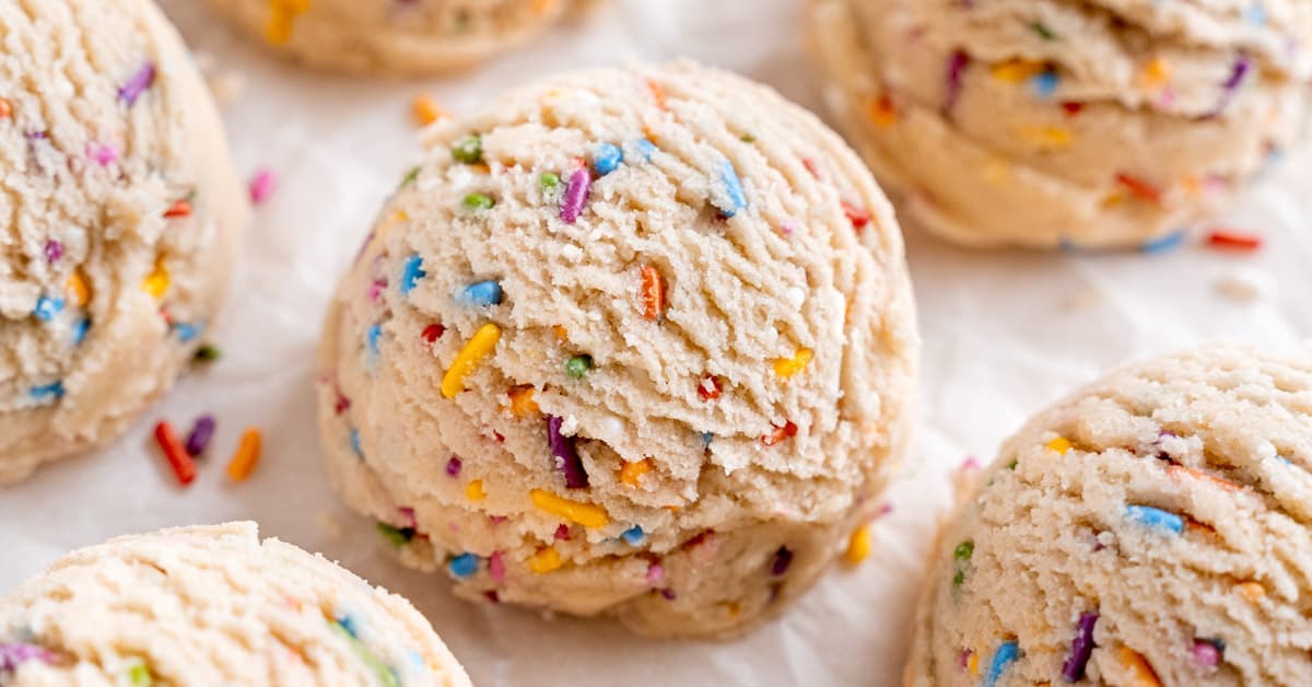 Edible Funfetti Cookie Dough
