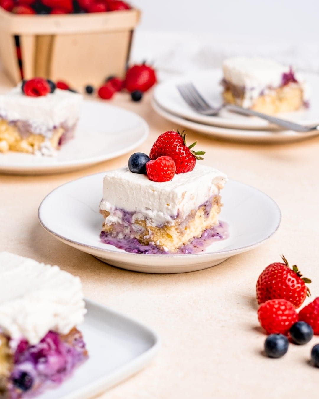 Milk and Berries Cake