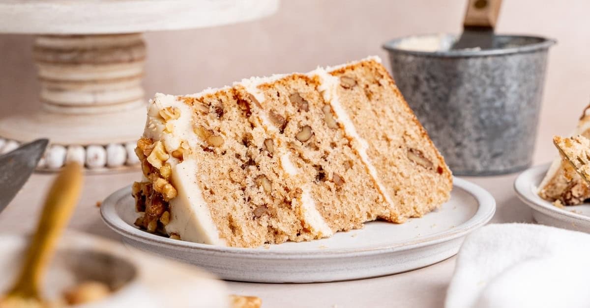 Spiced Walnut Cake with Cream Cheese Frosting
