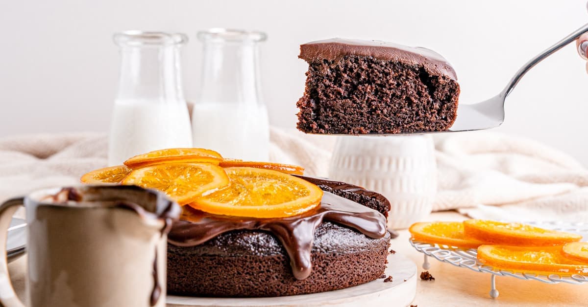 Orange Chocolate Cake with Ganache