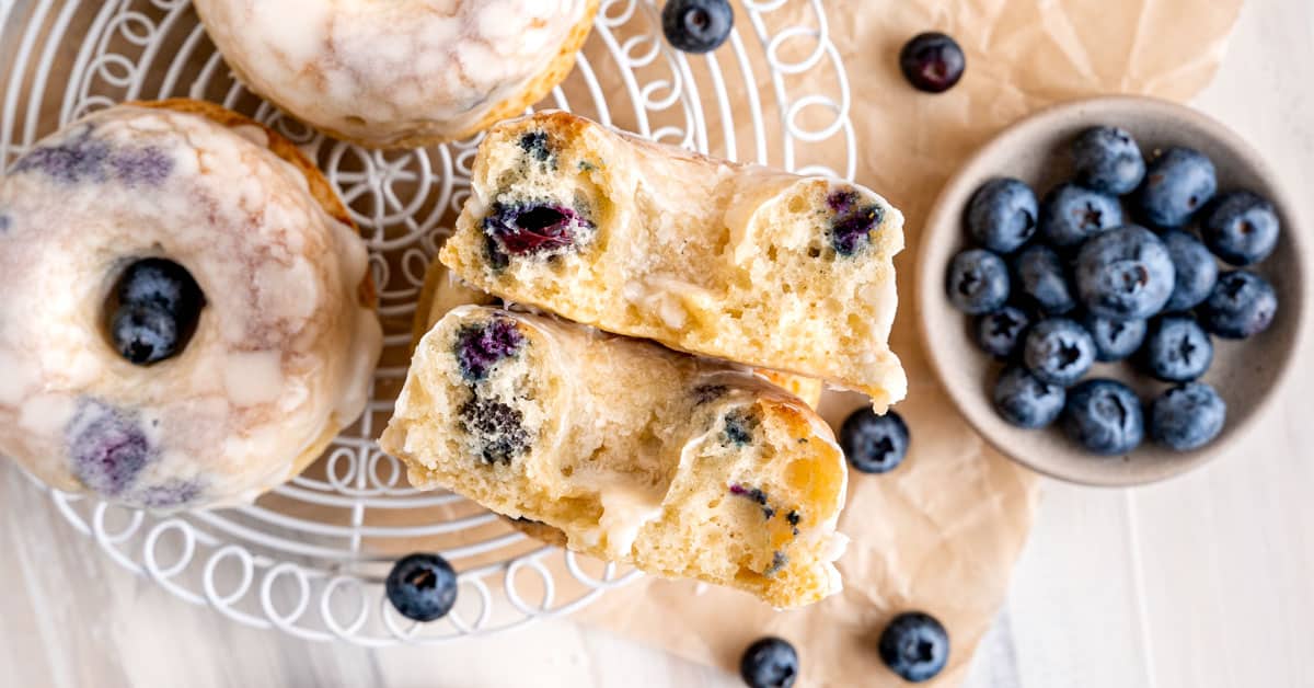 Glazed Blueberry Donut Recipe