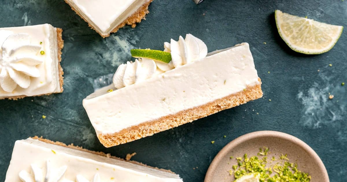 No Bake Key Lime Cheesecake Bars