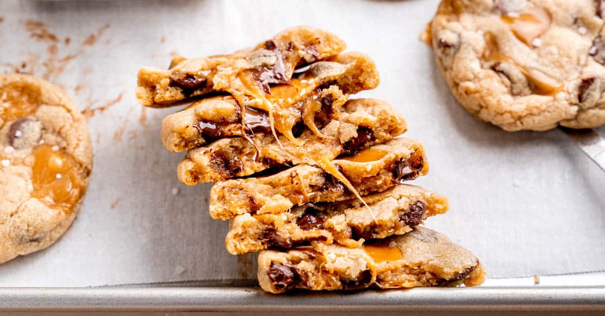 Caramel Chocolate Chip Cookies