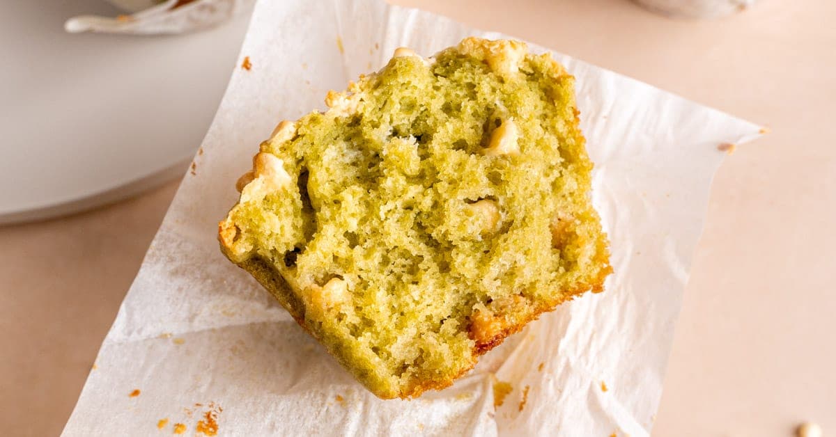 White Chocolate Chip Matcha Muffins