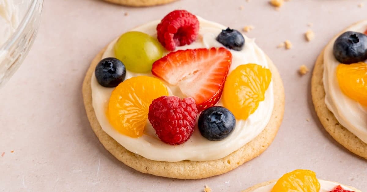 Fruit Pizza Sugar Cookies