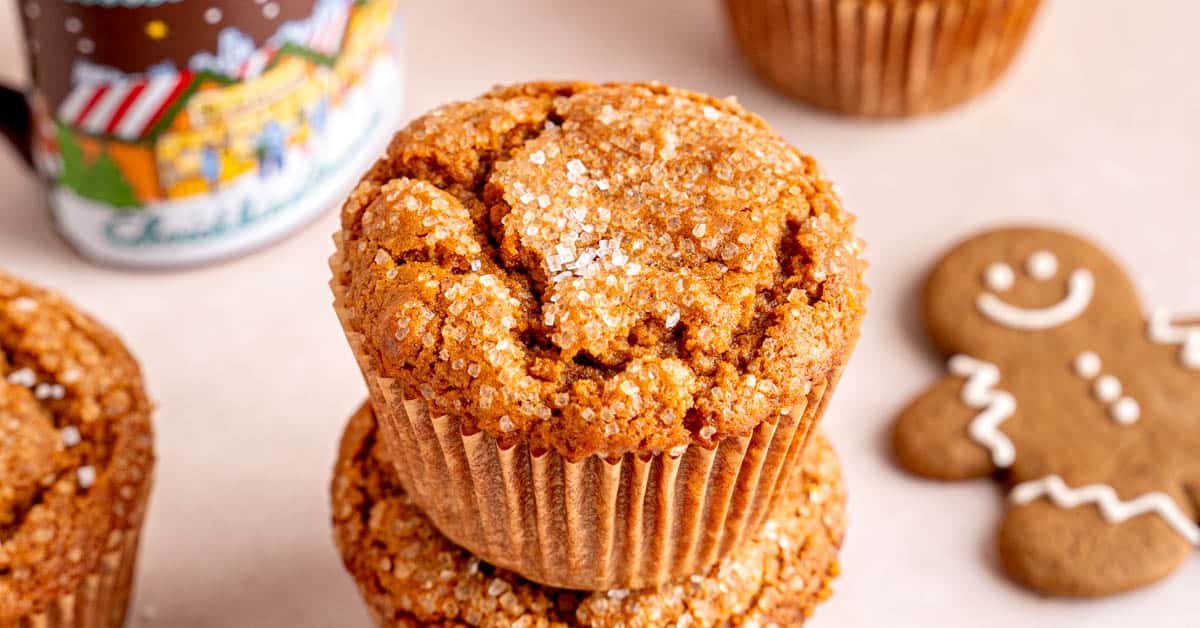 The Best Bakery-Style Gingerbread Muffins