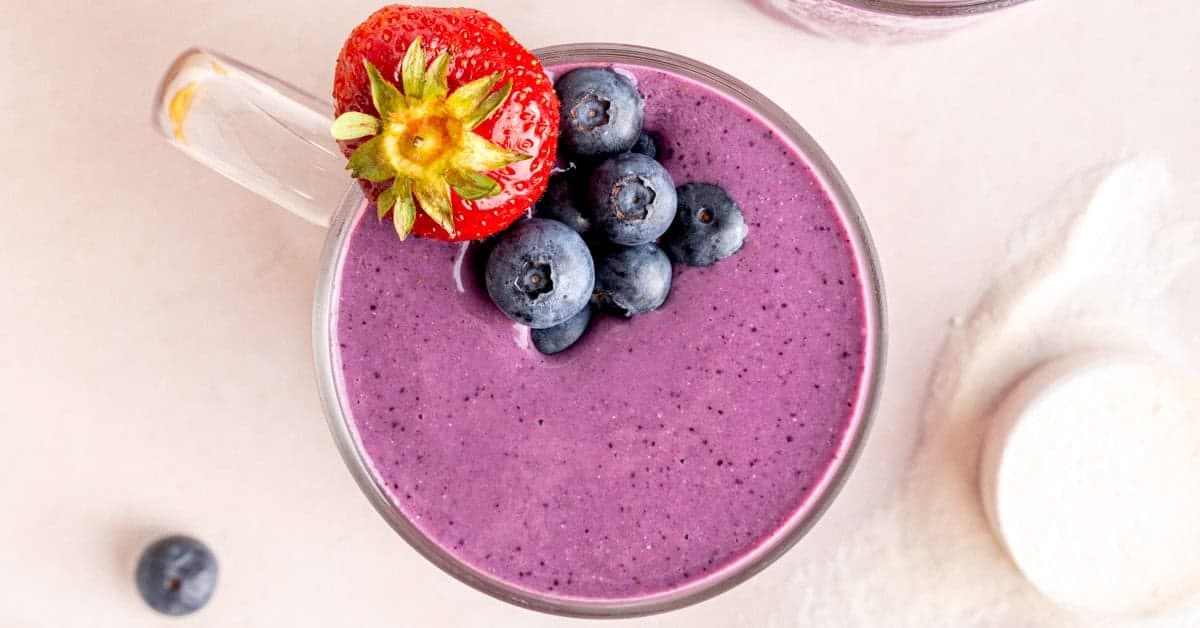 Banana Berry Protein Smoothie Recipe