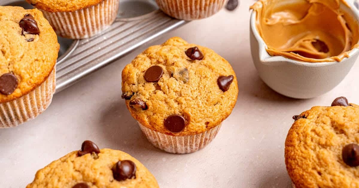 Chocolate Chip Peanut Butter Muffins
