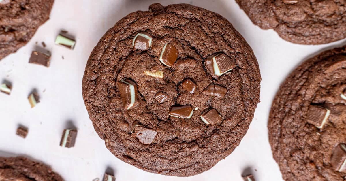Chewy Andes Mint Chocolate Cookies