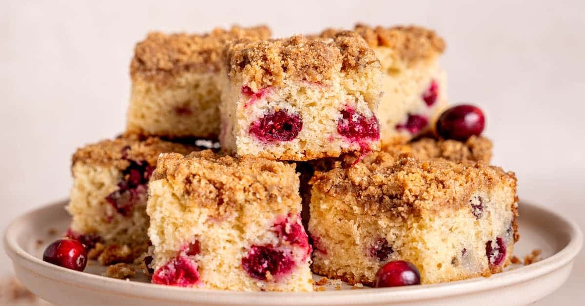 Easy Cranberry Coffee Cake Recipe