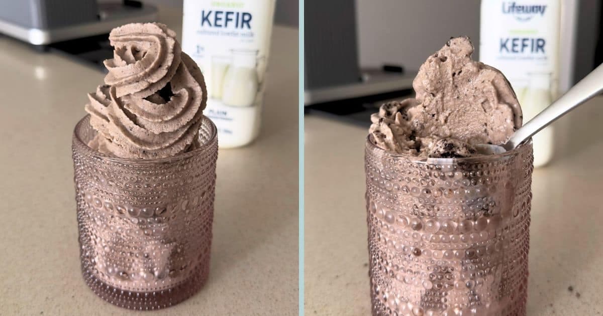 Easy Cookies and Cream Kefir Ice Cream