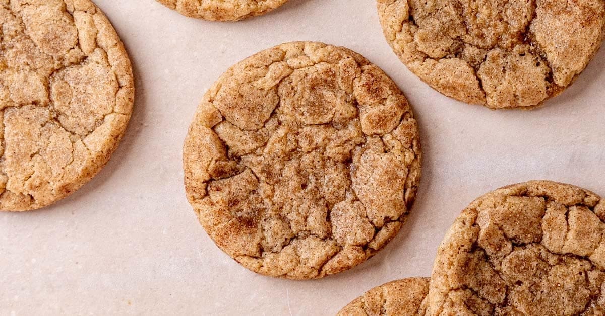 Easy Sourdough Snickerdoodle Cookies