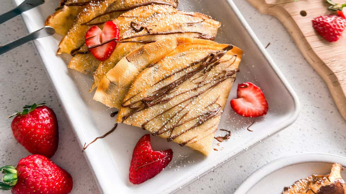 Strawberry Nutella Crepes