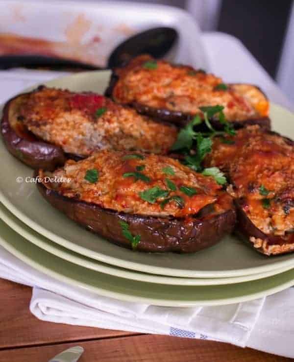 Beef Stuffed Eggplants