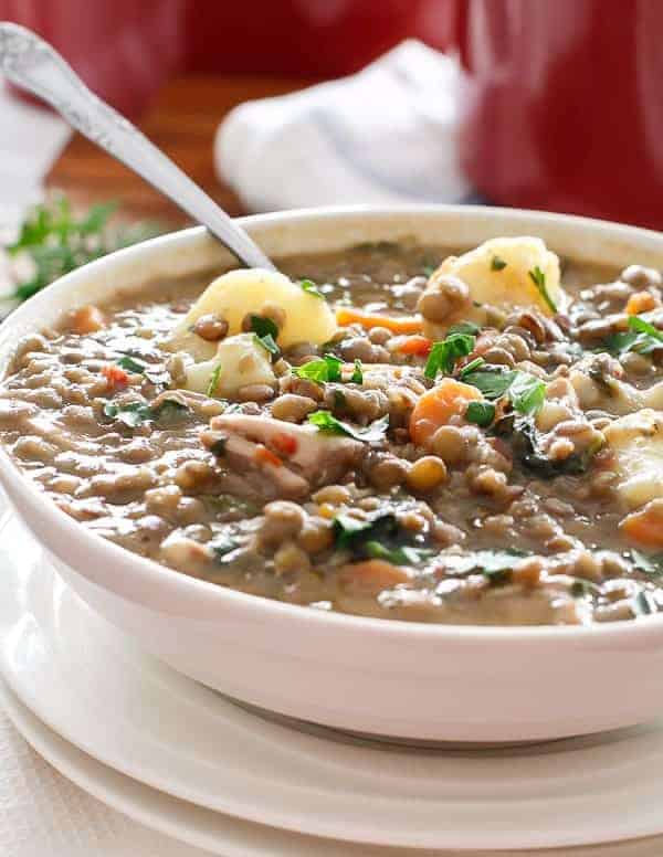 Warm Chicken Lentil Stew