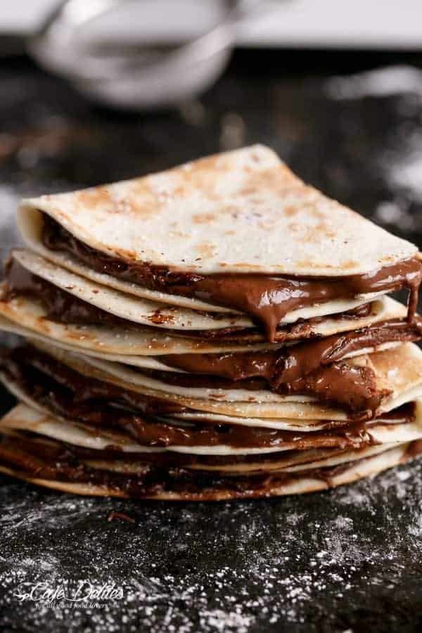 Simple Nutella Quesadillas