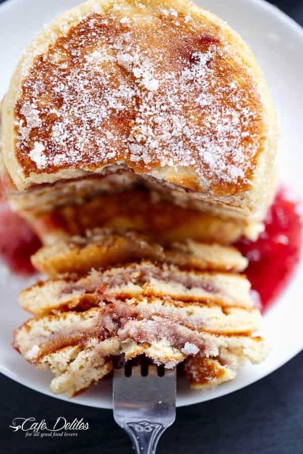 Jam(Jelly) Donut Pancakes